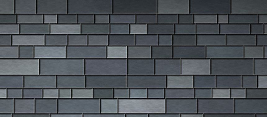 Coursed bluestone ashlar